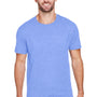 Jerzees Mens Premium Blend Moisture Wicking Short Sleeve Crewneck T-Shirt - Iris Purple - Closeout