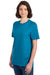 Jerzees 560MR/560M Mens Premium Blend Short Sleeve Crewneck T-Shirt Heather Digi Teal Blue 3Q
