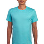 Jerzees Mens Premium Blend Moisture Wicking Short Sleeve Crewneck T-Shirt - Heather Aqua