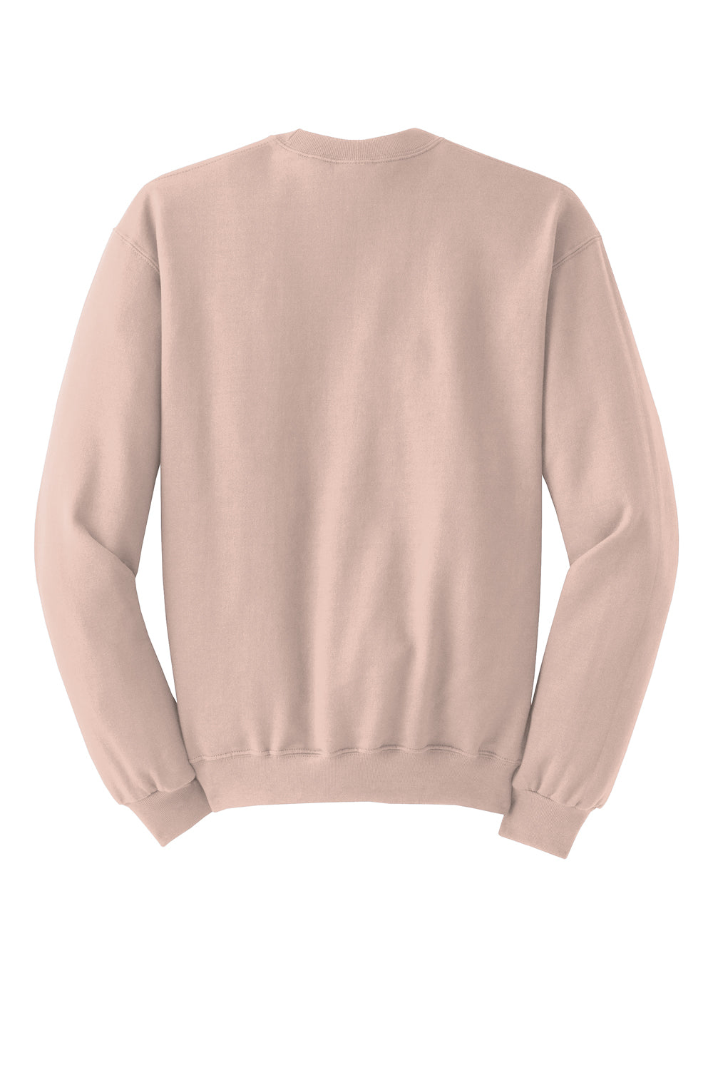 Jerzees Mens NuBlend Fleece Crewneck Sweatshirt Blush Pink Flat Back