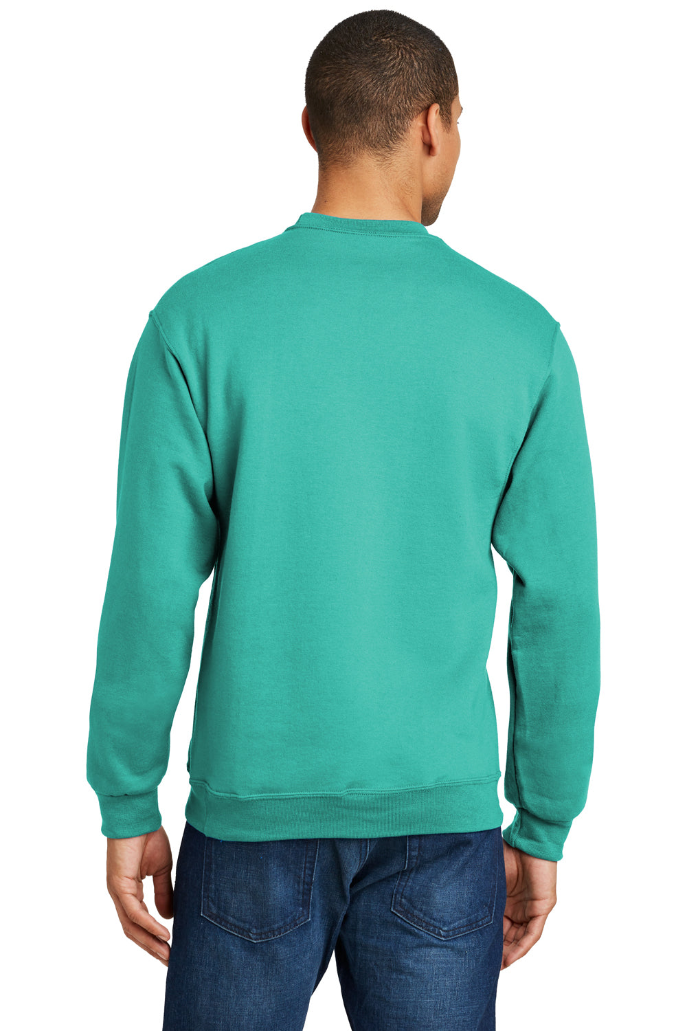 Jerzees 562M/562/562MR Mens NuBlend Fleece Crewneck Sweatshirt Cool Mint Back
