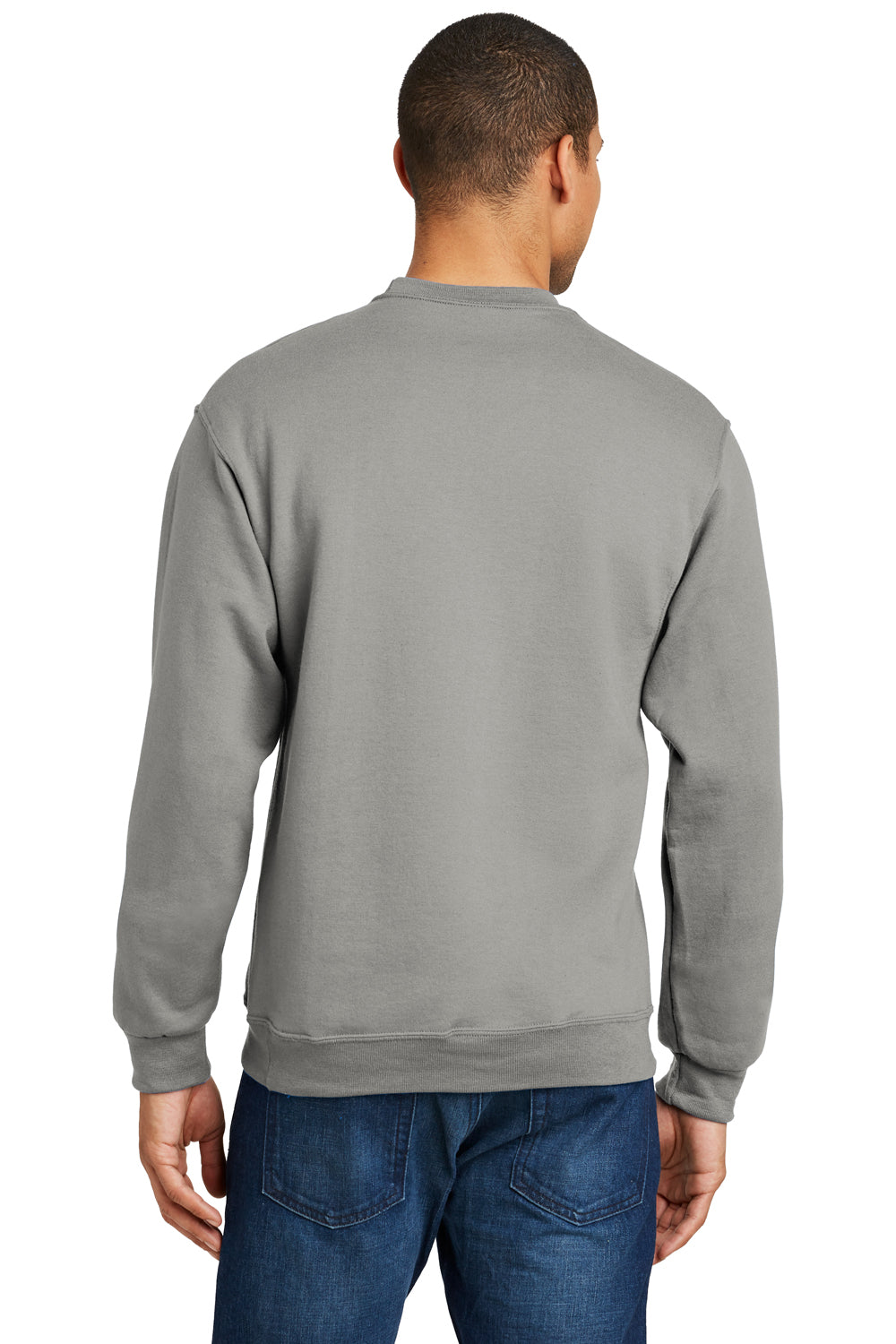 Jerzees 562M/562/562MR Mens NuBlend Fleece Crewneck Sweatshirt Rock Grey Back