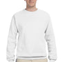 Jerzees Mens NuBlend Fleece Crewneck Sweatshirt - White