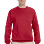 Jerzees Mens NuBlend Fleece Crewneck Sweatshirt - True Red