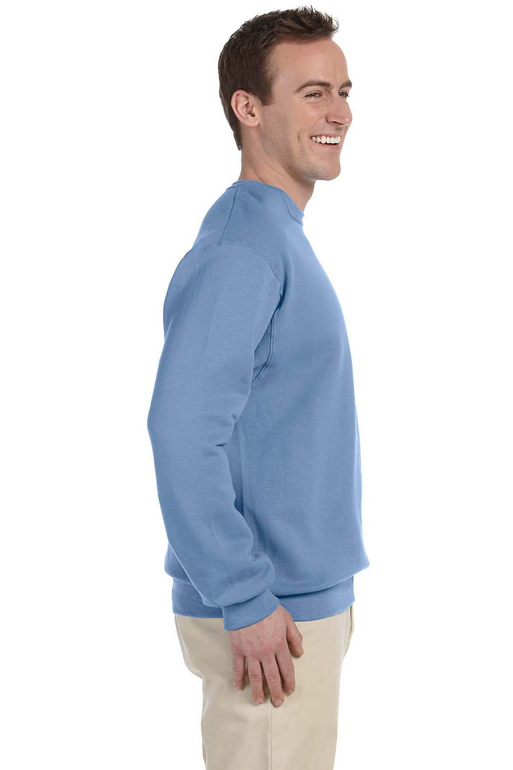 Jerzees 562 Mens NuBlend Fleece Crewneck Sweatshirt Light Blue Side