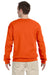 Jerzees 562 Mens NuBlend Fleece Crewneck Sweatshirt Safety Orange Back