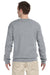 Jerzees 562 Mens NuBlend Fleece Crewneck Sweatshirt Oxford Grey Back