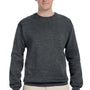 Jerzees Mens NuBlend Fleece Crewneck Sweatshirt - Charcoal Grey