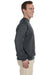 Jerzees 562 Mens NuBlend Fleece Crewneck Sweatshirt Charcoal Grey Side
