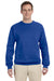 Jerzees 562 Mens NuBlend Fleece Crewneck Sweatshirt Royal Blue Front