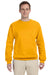Jerzees 562 Mens NuBlend Fleece Crewneck Sweatshirt Gold Front