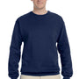 Jerzees Mens NuBlend Fleece Crewneck Sweatshirt - Navy Blue