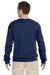 Jerzees 562 Mens NuBlend Fleece Crewneck Sweatshirt Navy Blue Back