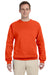 Jerzees 562 Mens NuBlend Fleece Crewneck Sweatshirt Burnt Orange Front