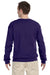 Jerzees 562 Mens NuBlend Fleece Crewneck Sweatshirt Purple Back