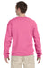 Jerzees 562 Mens NuBlend Fleece Crewneck Sweatshirt Neon Pink Back