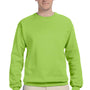 Jerzees Mens NuBlend Fleece Crewneck Sweatshirt - Neon Green
