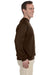 Jerzees 562 Mens NuBlend Fleece Crewneck Sweatshirt Chocolate Brown Side