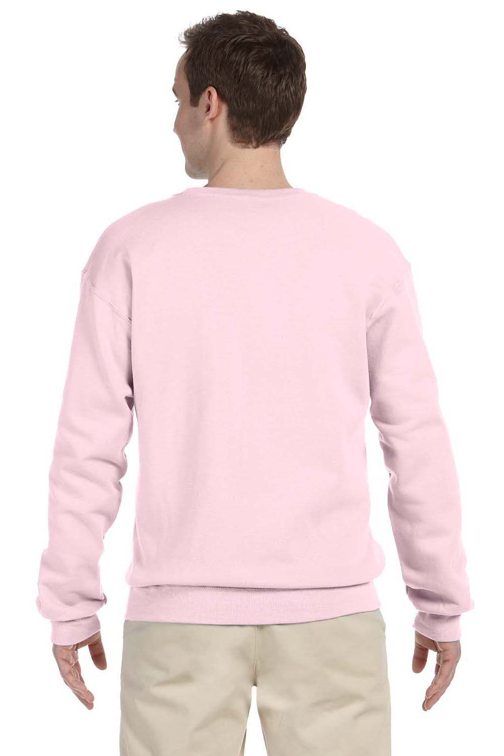 Jerzees 562 Mens NuBlend Fleece Crewneck Sweatshirt Classic Pink Back