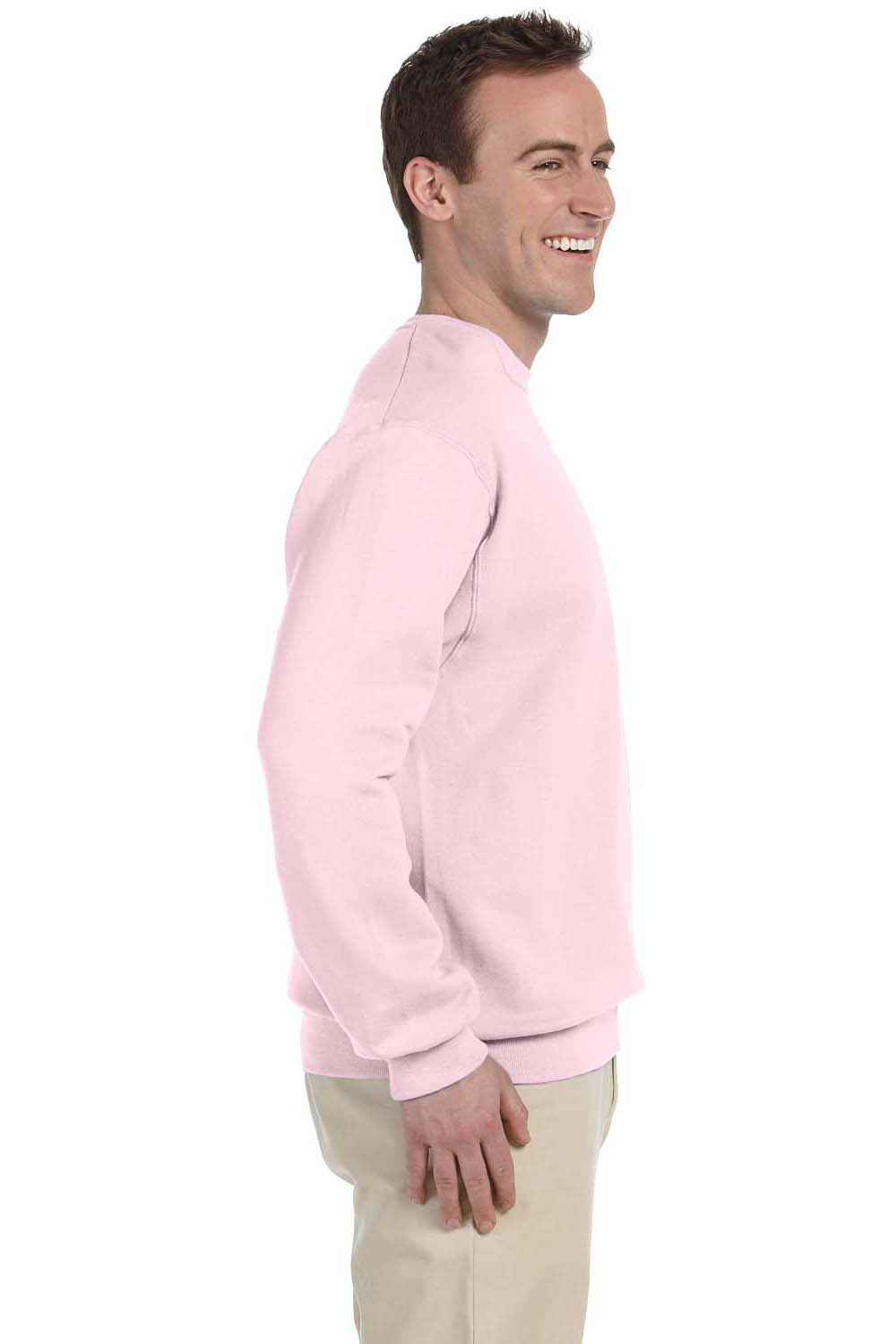 Jerzees 562 Mens NuBlend Fleece Crewneck Sweatshirt Classic Pink Side