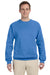 Jerzees 562 Mens NuBlend Fleece Crewneck Sweatshirt Columbia Blue Front