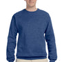 Jerzees Mens NuBlend Fleece Crewneck Sweatshirt - Vintage Heather Blue