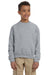 Jerzees 562B Youth NuBlend Fleece Crewneck Sweatshirt Oxford Grey Front