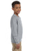 Jerzees 562B Youth NuBlend Fleece Crewneck Sweatshirt Oxford Grey Side