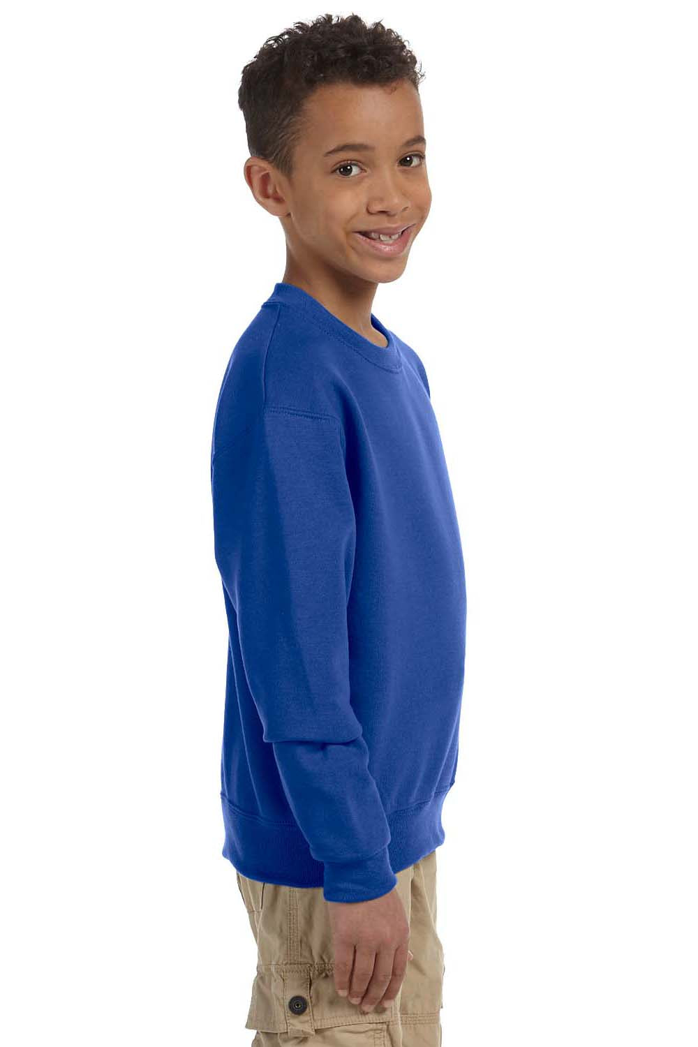 Jerzees 562B Youth NuBlend Fleece Crewneck Sweatshirt Royal Blue Side