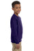 Jerzees 562B Youth NuBlend Fleece Crewneck Sweatshirt Purple Side