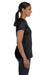 Hanes 5680 Womens ComfortSoft Short Sleeve Crewneck T-Shirt Black Side