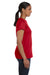 Hanes 5680 Womens ComfortSoft Short Sleeve Crewneck T-Shirt Red Side