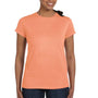 Hanes Womens ComfortSoft Short Sleeve Crewneck T-Shirt - Candy Orange - Closeout