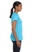 Hanes 5680 Womens ComfortSoft Short Sleeve Crewneck T-Shirt Blue Horizon Side