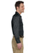 Dickies 574 Mens Moisture Wicking Long Sleeve Button Down Shirt w/ Double Pockets Charcoal Grey Side
