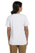 Hanes 5780 Womens ComfortSoft Short Sleeve V-Neck T-Shirt White Back