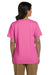 Hanes 5780 Womens ComfortSoft Short Sleeve V-Neck T-Shirt Pink Back