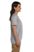 Hanes 5780 Womens ComfortSoft Short Sleeve V-Neck T-Shirt Light Steel Grey Side