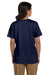 Hanes 5780 Womens ComfortSoft Short Sleeve V-Neck T-Shirt Navy Blue Back