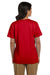 Hanes 5780 Womens ComfortSoft Short Sleeve V-Neck T-Shirt Red Back