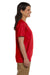 Hanes 5780 Womens ComfortSoft Short Sleeve V-Neck T-Shirt Red Side