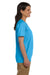 Hanes 5780 Womens ComfortSoft Short Sleeve V-Neck T-Shirt Aquatic Blue Side