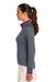 Nike 578674 Womens Dri-Fit Moisture Wicking 1/4 Zip Sweatshirt Dark Grey/Fuchsia Pink Side