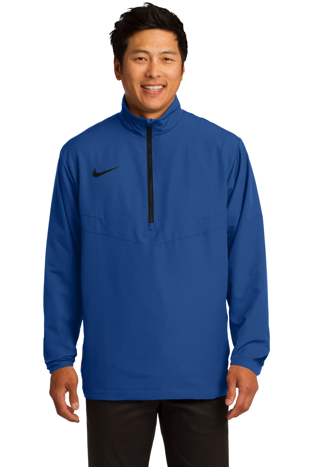 Nike 578675 Mens 1/4 Zip Wind Jacket Royal Blue Front