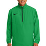 Nike Mens 1/4 Zip Wind Jacket - Lucky Green - Closeout
