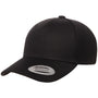 Yupoong Mens Premium Snapback Hat - Black - NEW
