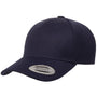 Yupoong Mens Premium Snapback Hat - Navy Blue - NEW