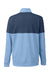 Puma 595803 Mens Cloudspun Warm Up 1/4 Zip Sweatshirt Bell Blue/Dark Denim Blue Flat Back