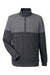 Puma 595803 Mens Cloudspun Warm Up 1/4 Zip Sweatshirt Black/Quiet Shade Grey Flat Front