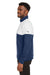 Puma 595803 Mens Cloudspun Warm Up 1/4 Zip Sweatshirt Peacoat Blue/White Side